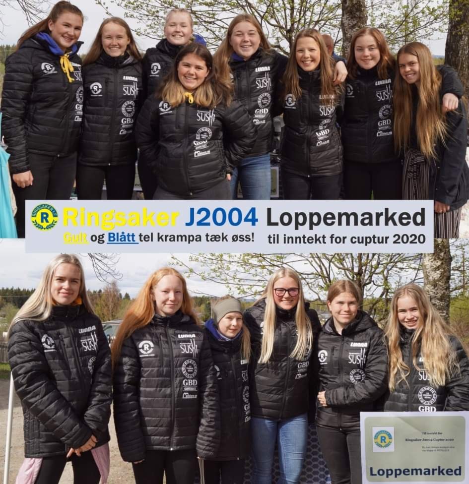 Ringsaker J2004 har arrangert loppemarked.